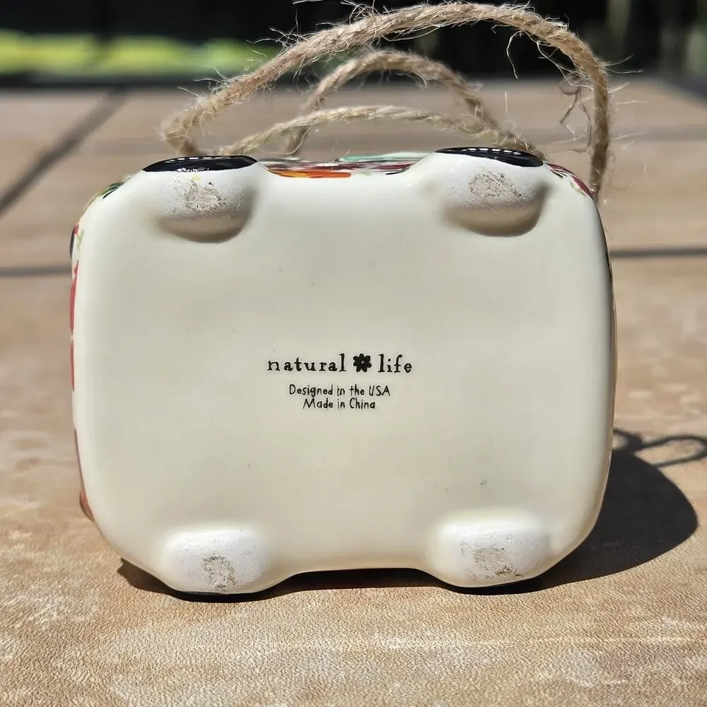 Natural Life Mini Peace Camper With String To Hang